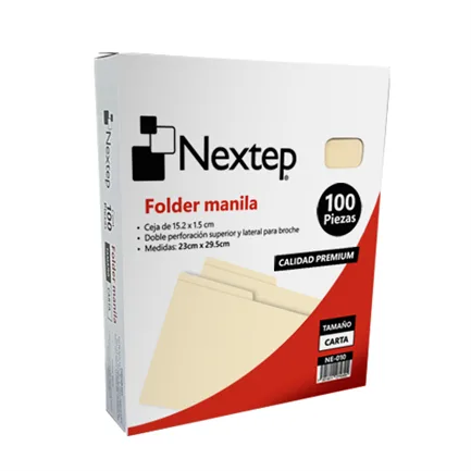 FOLDER NEXTEP ECONOMICO CARTA MANILA C/100 SAT:44122011